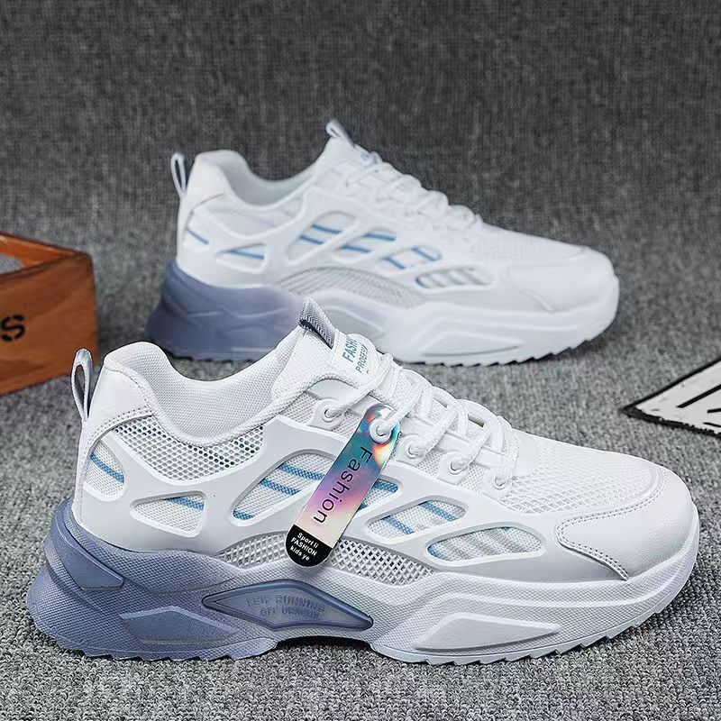 Printemps chaussures pour hommes étudiant décontracté respirant Sneaker course hommes maille chaussures hommes papa chaussures