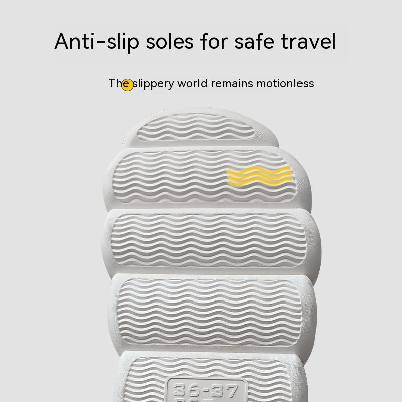 Pantoufles montantes en coton imperméables en tissu