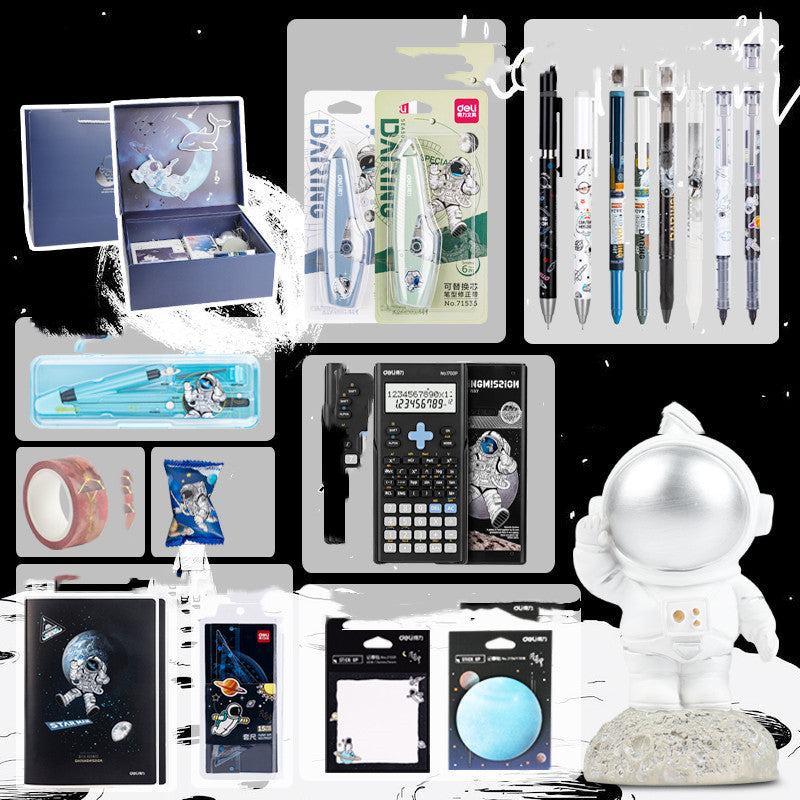 Ensemble de papeterie d'exploration de l'univers et de la galaxie, coffret cadeau d'anniversaire, carnet d'astronaute, livre à main créatif