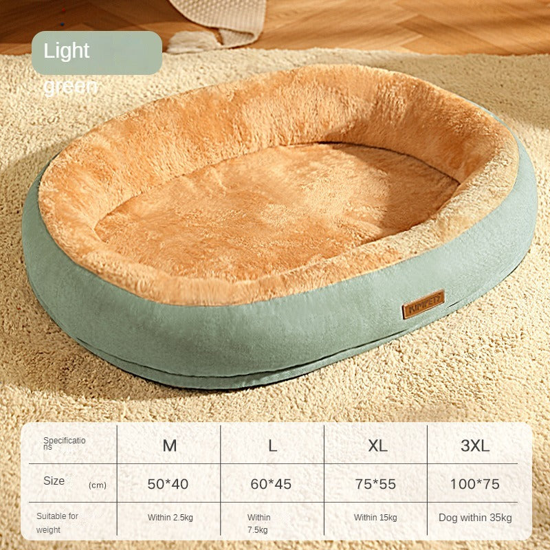 Lit pour chien amovible et lavable, lit chaud pour chat pour dormir