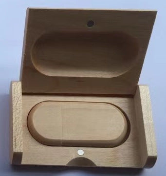 Unidad USB de madera, juego de discos U de regalo, bambú de arce, creativo