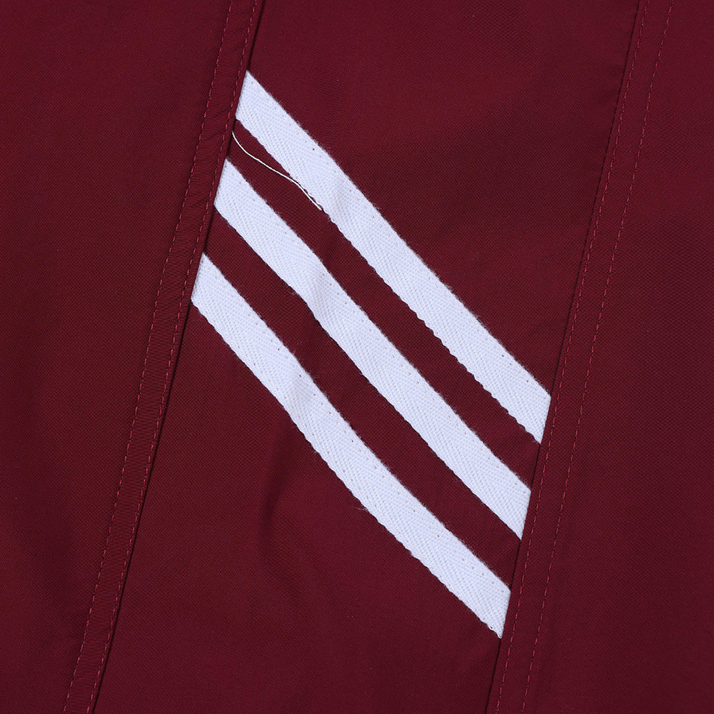 Men's Striped Straight Loose Sports And Leisure Trousers