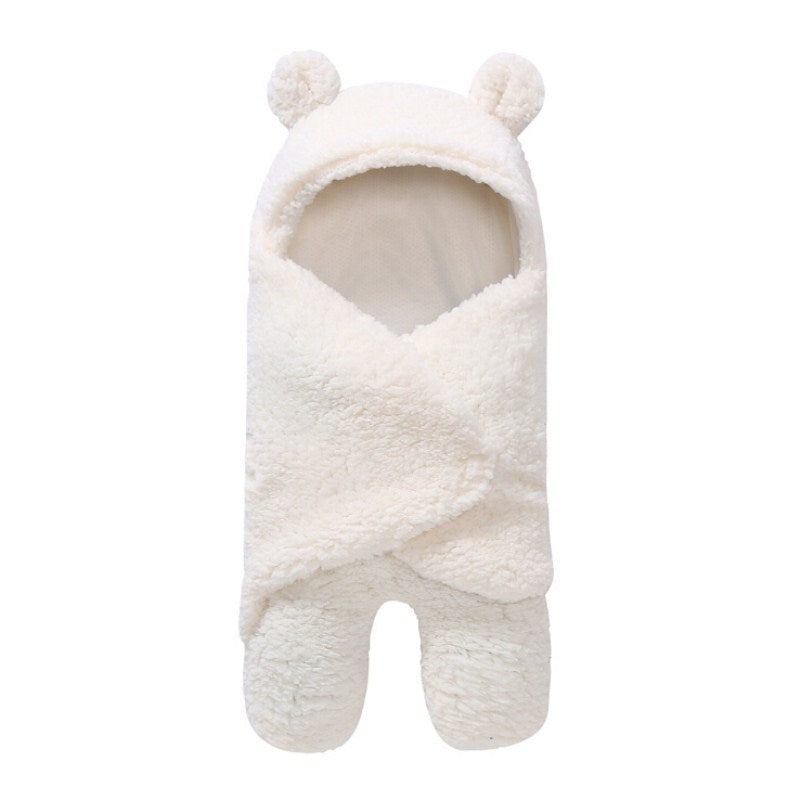 Enveloppe de sac de couchage pour bébé, couverture d'emmaillotage d'hiver pour nouveau-né