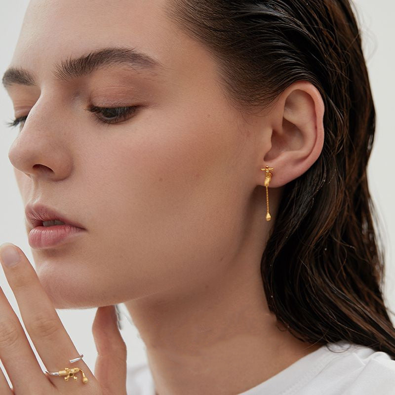 Inspiration Source Fun Faucet Personalidad Stud Pendientes Moda Creativa Y Elegante Ins