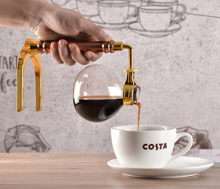 Siphon cafetière théière cafetière sous vide Machine en verre