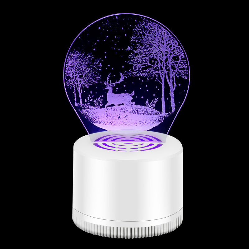 Tueur de moustiques 3D créatif, silencieux, USB, pour la maison