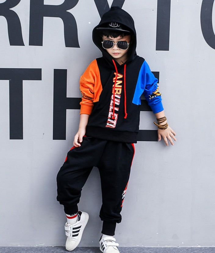 Costume de printemps pour garçons, vêtements pour enfants coréens, costume de sport deux pièces à manches longues, vêtements tendance, nouvelle collection 