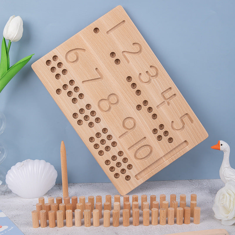 Tableau logarithmique d'enseignement numérique Montessori pour la petite enfance