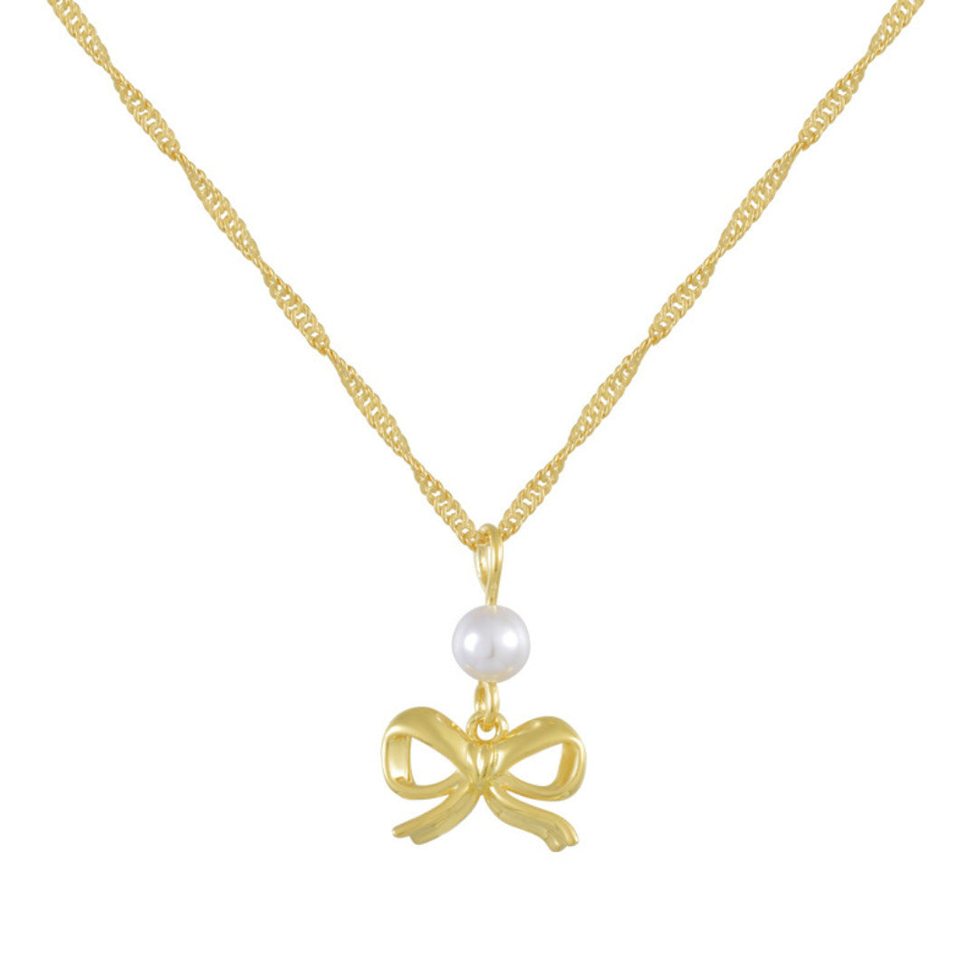 Bow Women's Light Luxury Ins Minority All-match Girlfriends Clavicle Chain