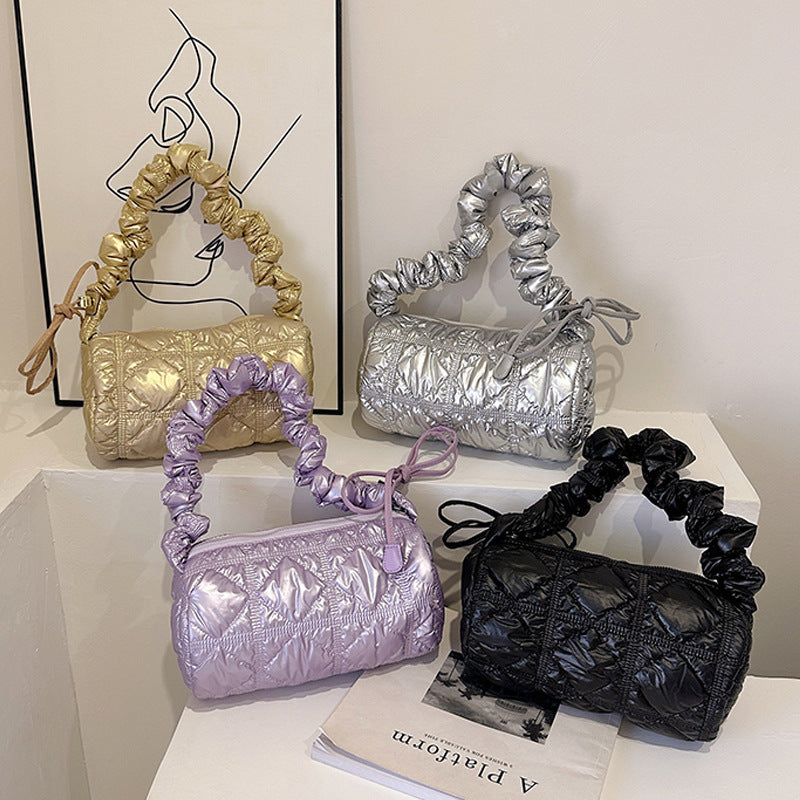 Women's Fashion Rhombus Cloud Satchel