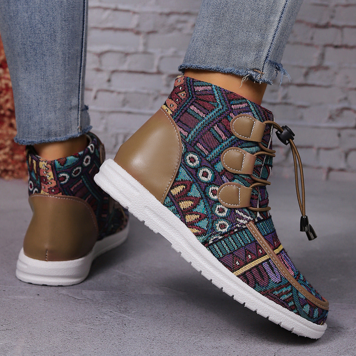 Bottes décontractées chaudes à la mode pour femmes