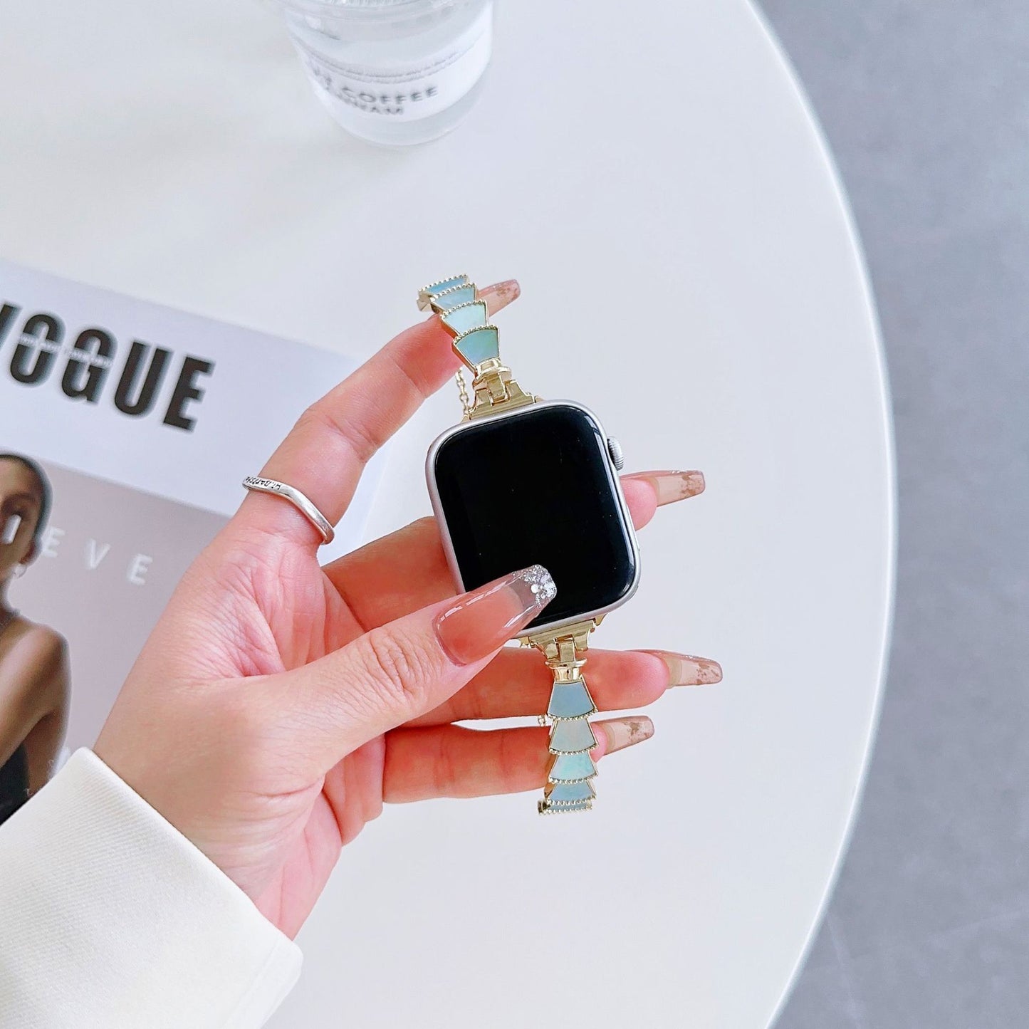 Bracelet à coquillages dégradés pour femmes