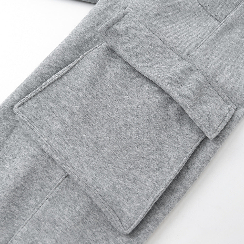 Men's Solid Color Loose Casual Sports Pants