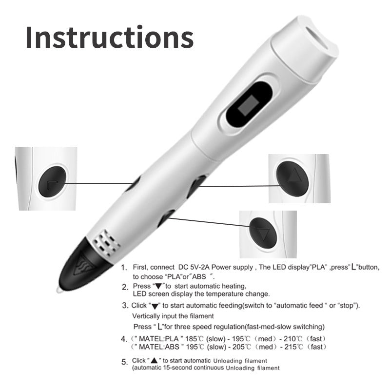 Nouveau Stylo d'impression 3D peinture bricolage création