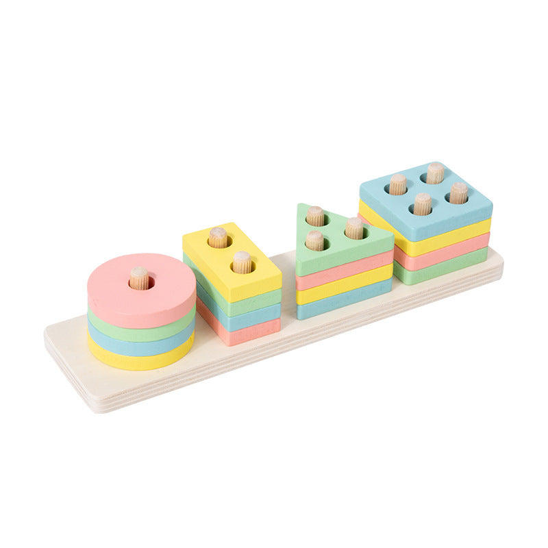 Jouets Montessori pour la petite enfance, blocs de reconnaissance des couleurs correspondant aux enfants de 1 à 3 ans