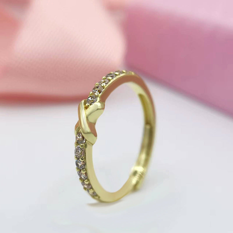 Bague Blype populaire avec lettre X pour femmes