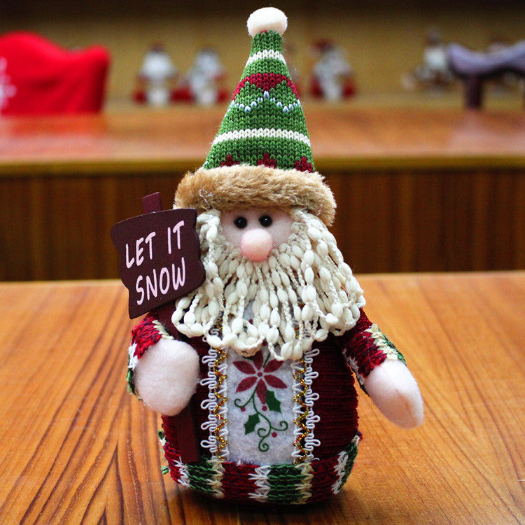 Elan de Noël Père Noël Bonhomme de neige Décorations de Noël