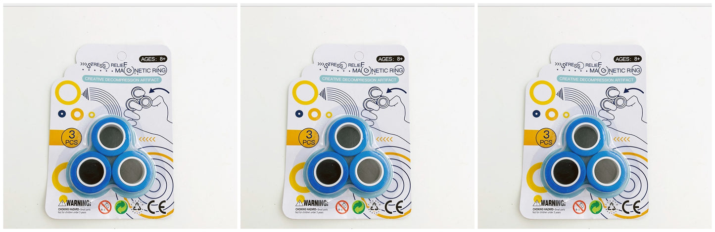 Anillo giratorio de dedo magnético