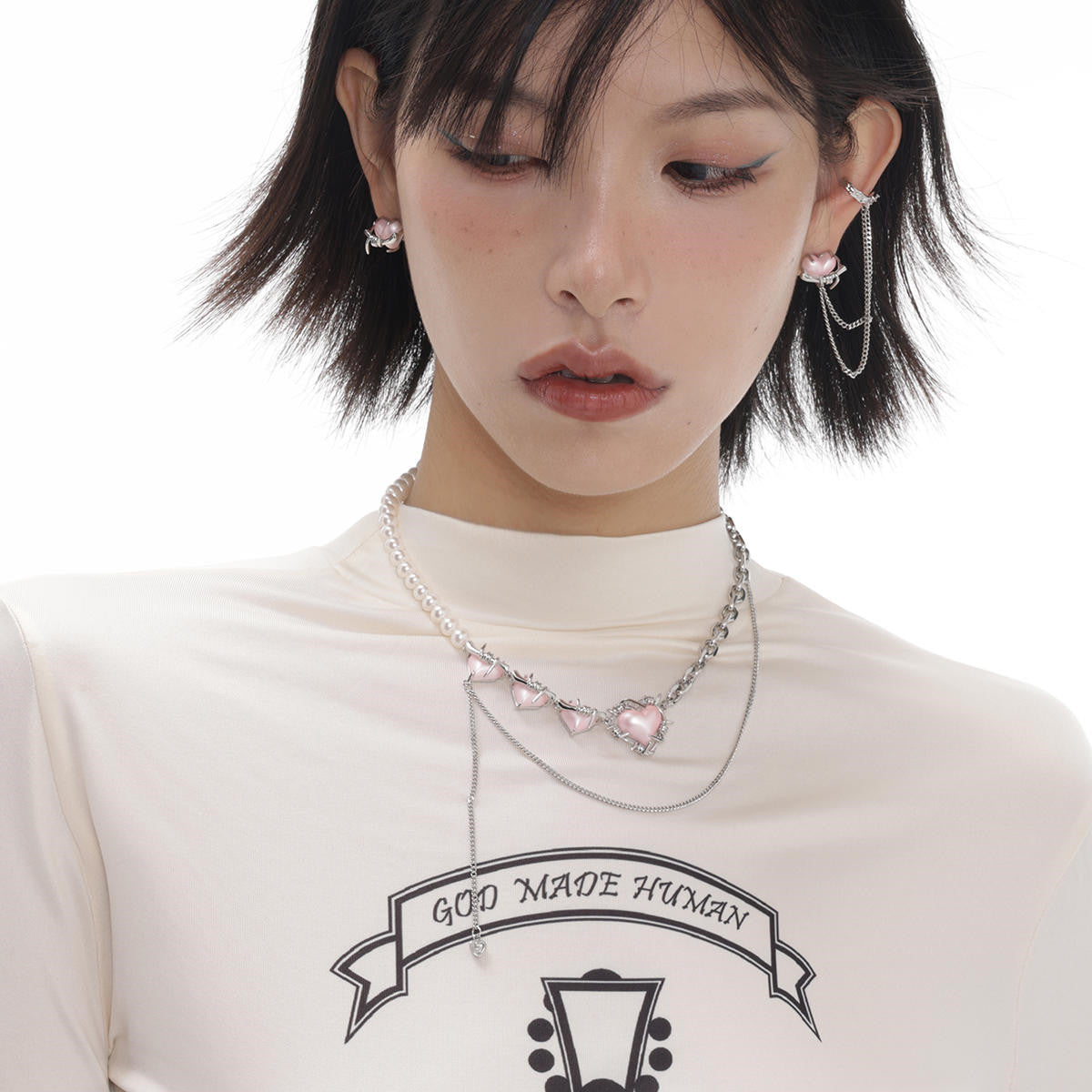 Collier pendentif amour simple à la mode pour femmes