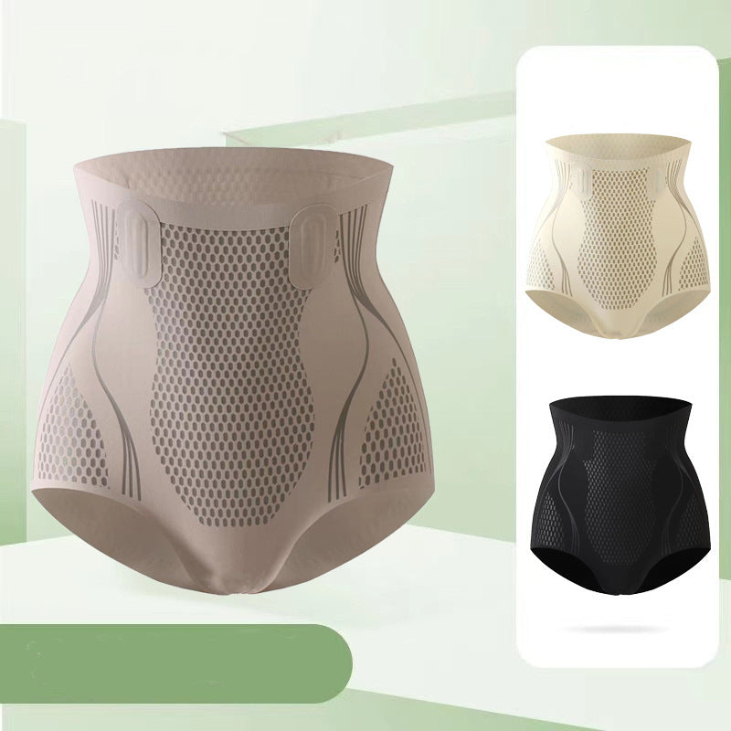 Pantalones de levantamiento de cadera y contracción del vientre de cintura alta de spandex líquido