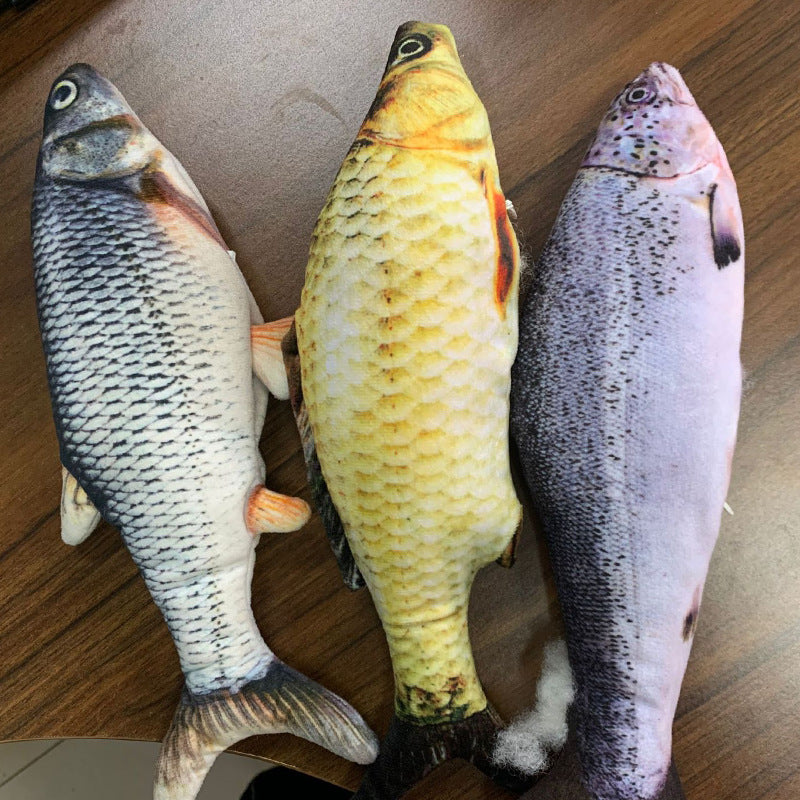 Version sans pince à chat - Jouet de poisson électrique de simulation de poisson sauteur électrique