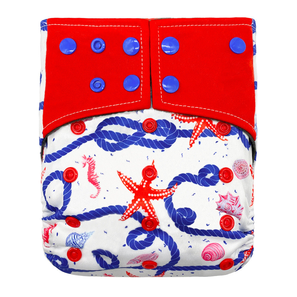 New square head bamboo charcoal fiber cloth diapers