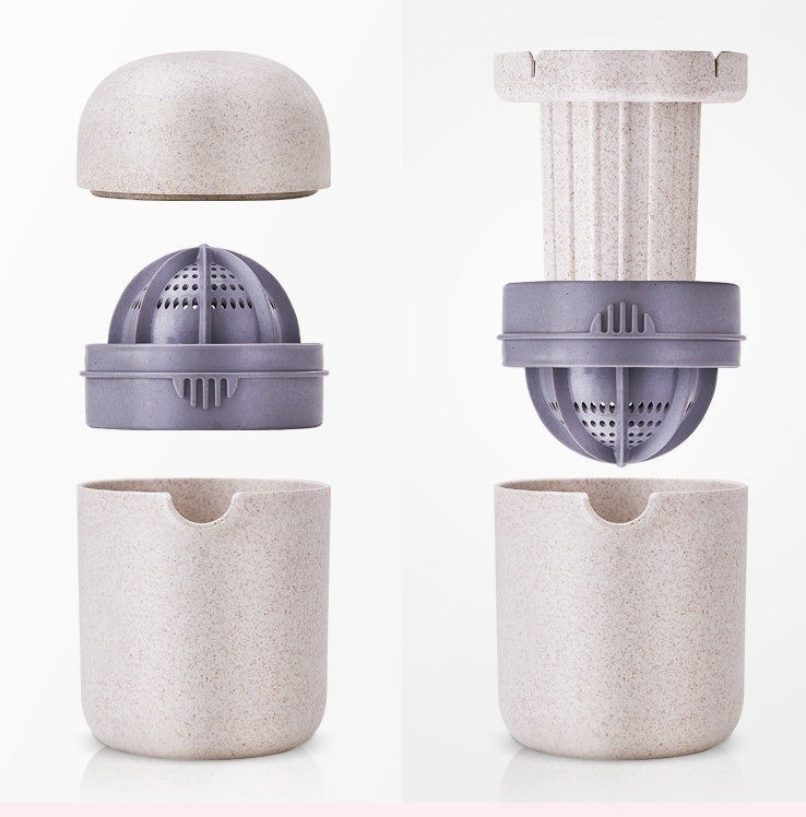 Mélangeur portatif Orange citron presse-agrumes manuel mélangeur de paille de blé