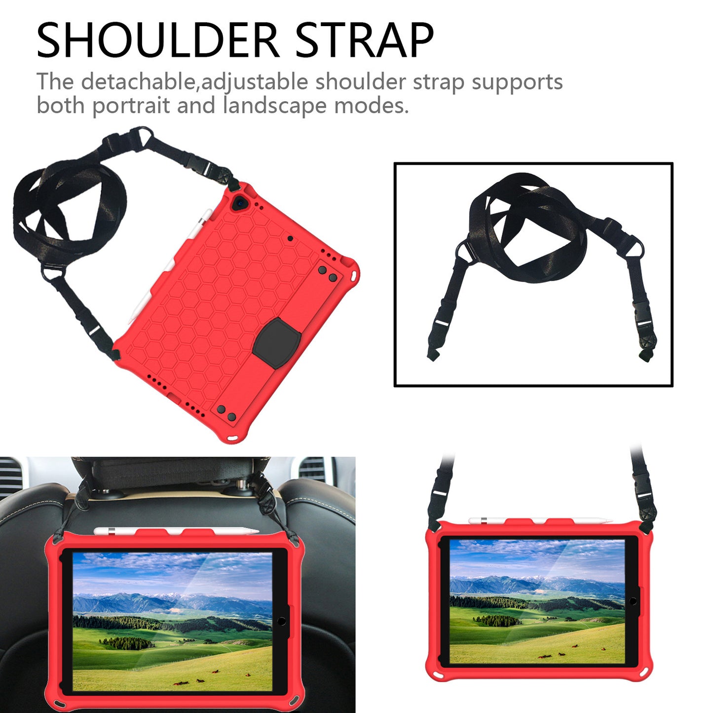 Compatible avec Apple, nouvelle coque EVA en nid d'abeille pour iPad 10.2