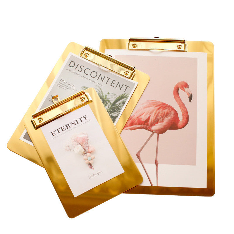 Stainless steel golden folder board