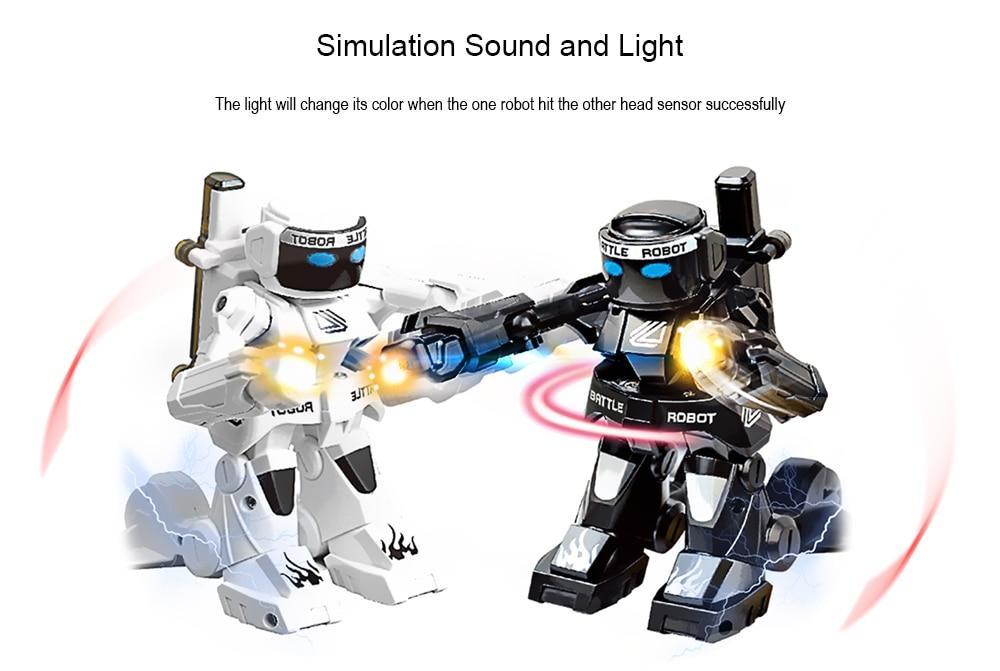 Mini Robot de combat intelligent RC 777 – 615G, 2.4G, jouet de combat pour garçons, sens, télécommande, Simulation, son et lumière, jouets corporels