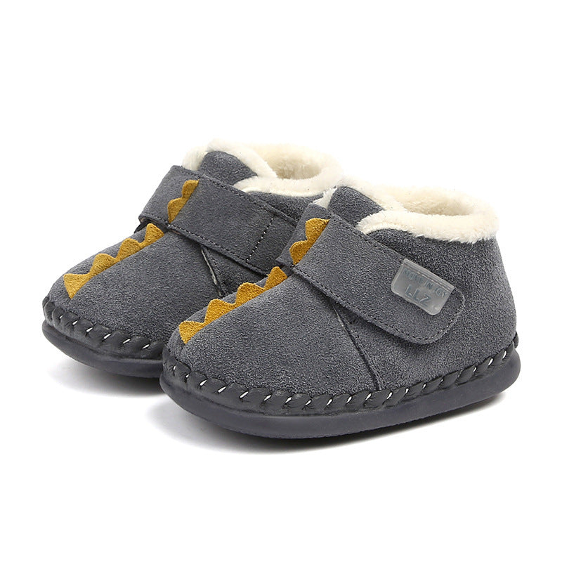 Chaussures rembourrées en coton pour enfants, pantoufles d'hiver pour garçons et filles, raquettes de neige en polaire
