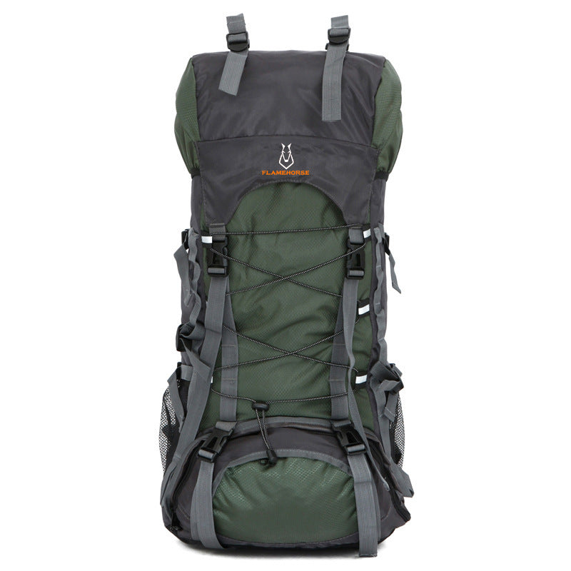 Nouvelle mode, homme et femme, sac à dos de grande capacité 60L sac d'alpinisme de commerce extérieur sac à dos en plein air sac de bagages de loisirs