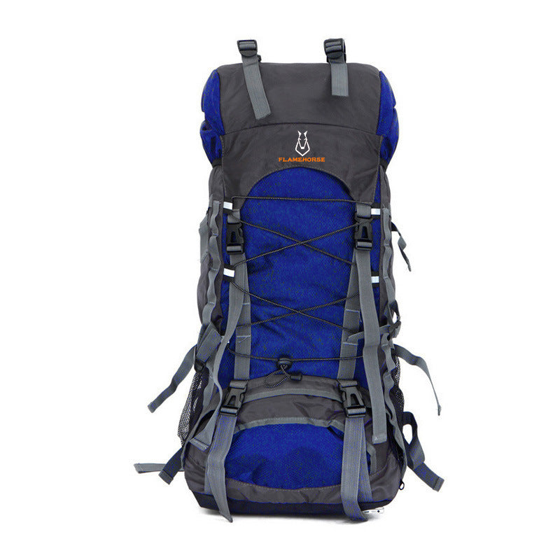 Nouvelle mode, homme et femme, sac à dos de grande capacité 60L sac d'alpinisme de commerce extérieur sac à dos en plein air sac de bagages de loisirs