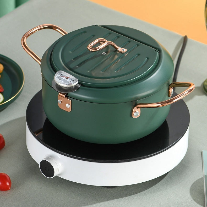 Panier pliant télescopique en acier inoxydable, panier à friture pour frites, outil de cuisine dégraissant