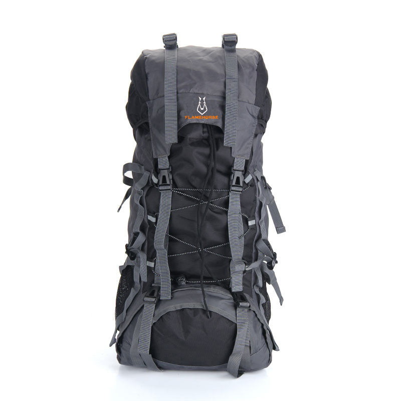 Nouvelle mode, homme et femme, sac à dos de grande capacité 60L sac d'alpinisme de commerce extérieur sac à dos en plein air sac de bagages de loisirs