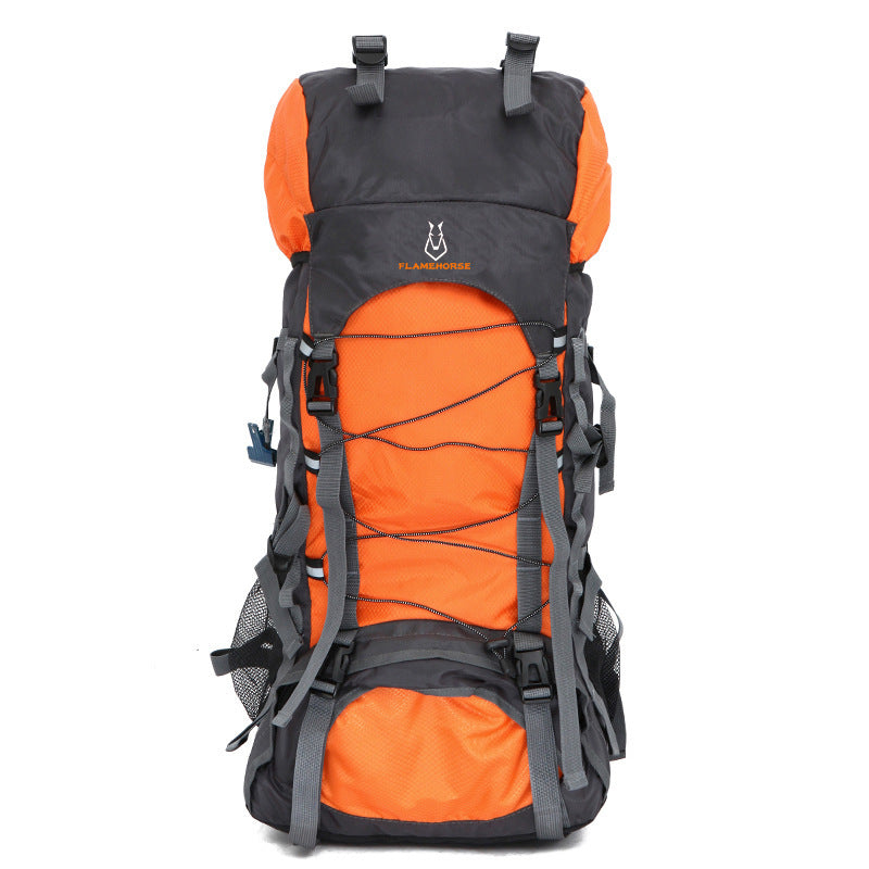 Nouvelle mode, homme et femme, sac à dos de grande capacité 60L sac d'alpinisme de commerce extérieur sac à dos en plein air sac de bagages de loisirs
