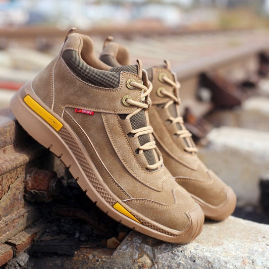 Chaussures de protection avec embout en acier et haut pour éviter les chocs et l'usure