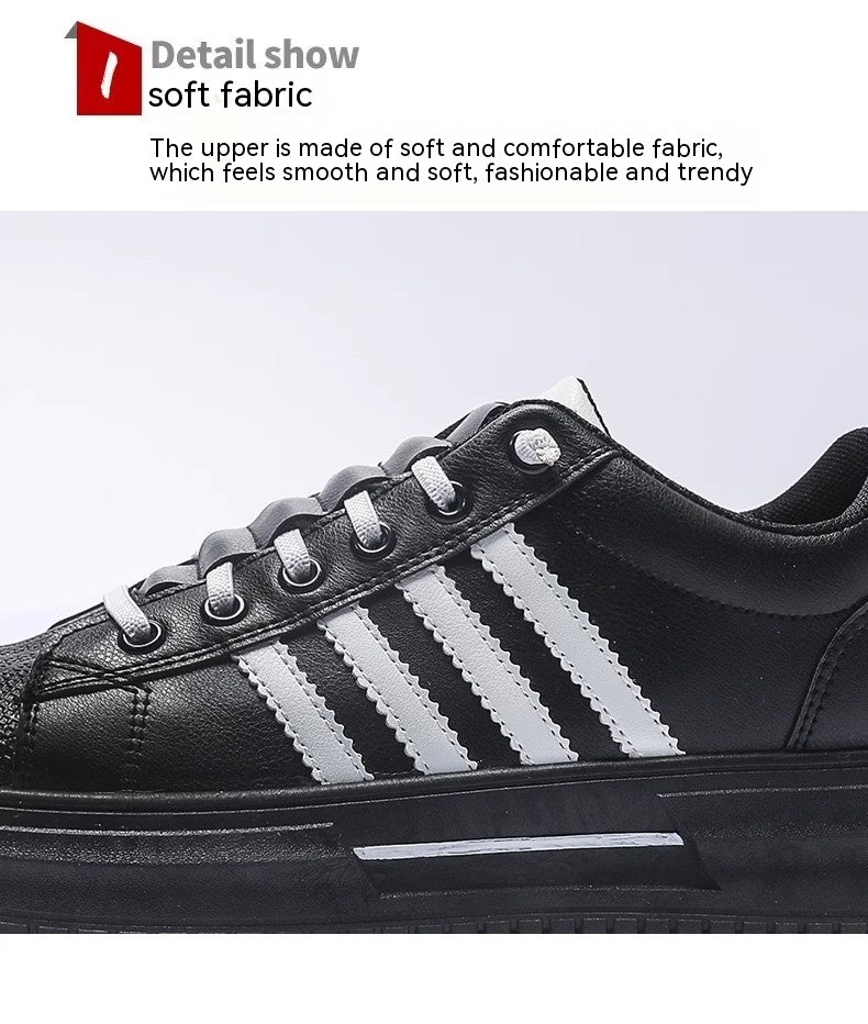 Zapatos blancos para hombre Zapatos casuales bajos que combinan con todo de nueva moda