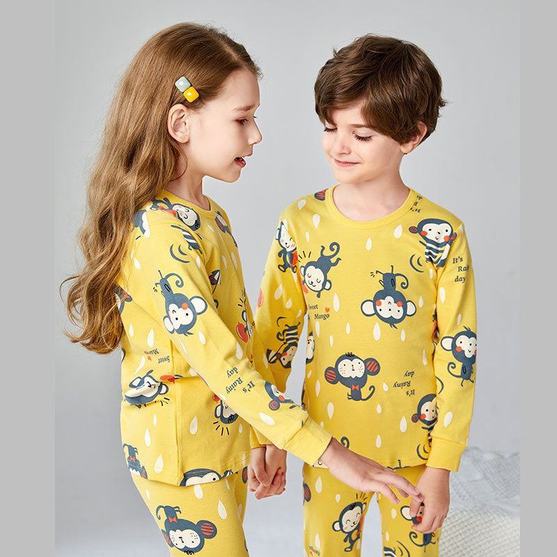 Ensemble de sous-vêtements pour enfants, ensemble de sous-vêtements en coton pour garçons et filles, pyjama
