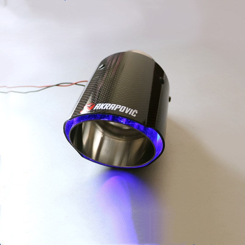 Couvre-queue cool et lumineux en fibre de carbone avec lumière
