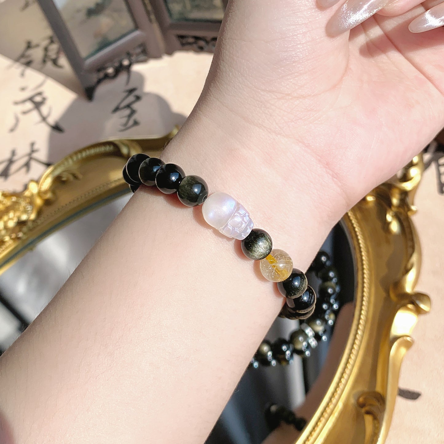 Bracelet en cristal de niche de style bricolage naturel