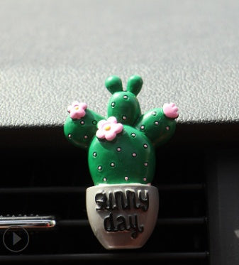 Désodorisant de voiture, plantes, sortie de ventilation, Clip de parfum de climatisation, ornements créatifs mignons, accessoires d'intérieur automobile