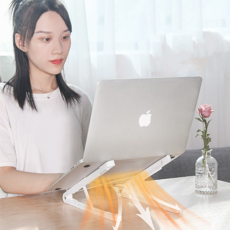 Support d'ordinateur Portable support de refroidissement augmenter étagère bureau pliant Portable levage