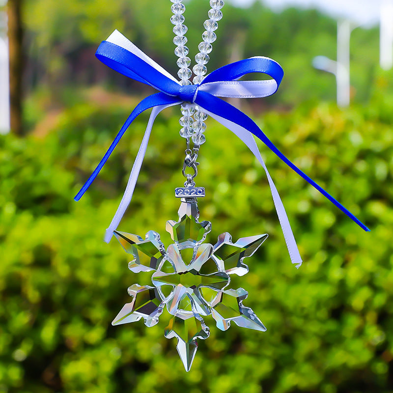 Crystal Creative Snowflake Car Pendant Interior