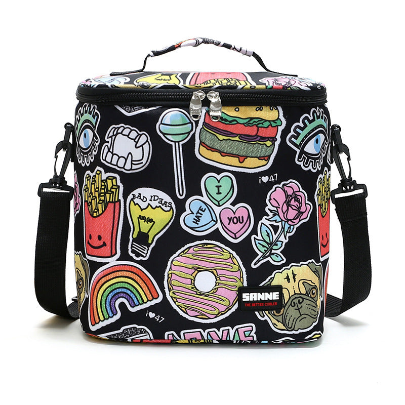 Outdoor Large Capacity Picnic Ice Pack Oxford Cloth Lunch Box PVC Insulated Bag