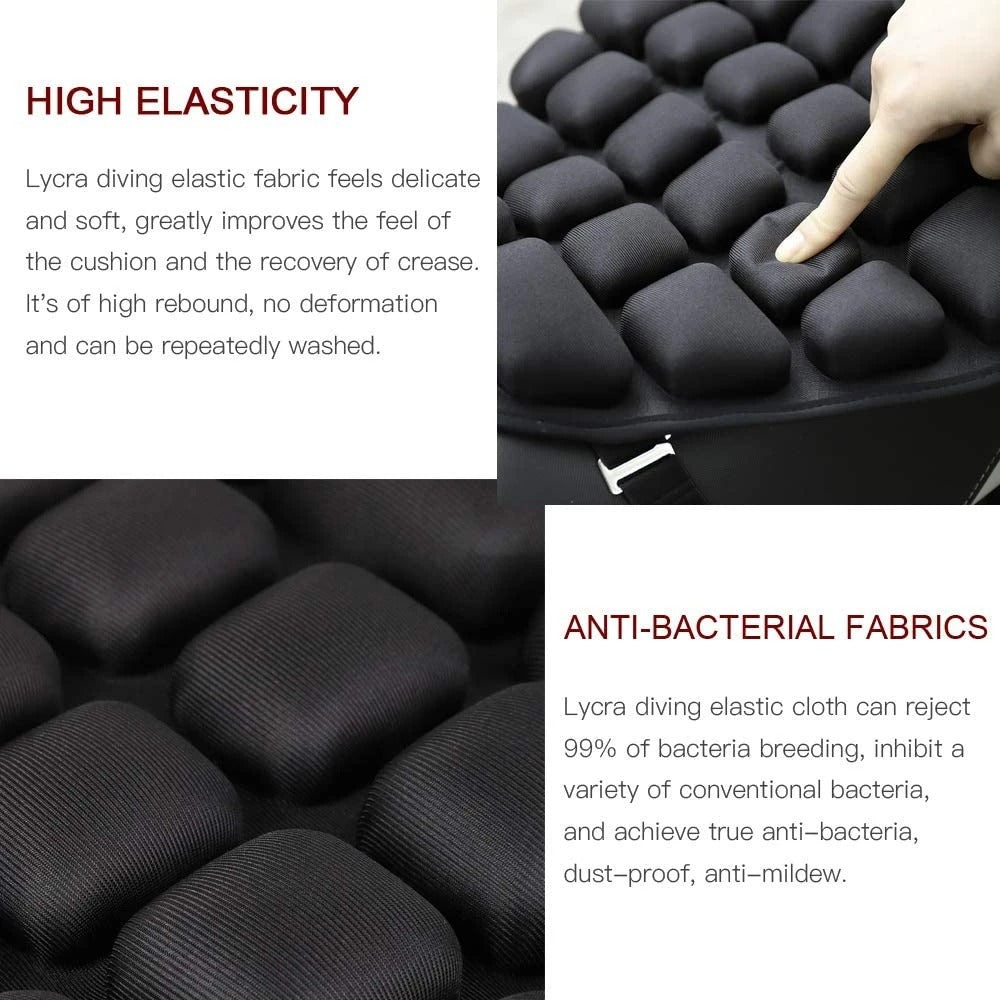 Airbag tridimensionnel pour coussin moto