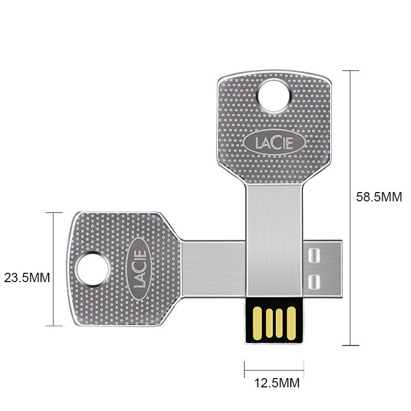 Clé USB à clé métallique jointe étanche ultra-mince