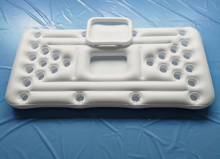 Boya inflable para Beer Pong. Colchón hinchable Pool Beer Pong. juego de beber inflable