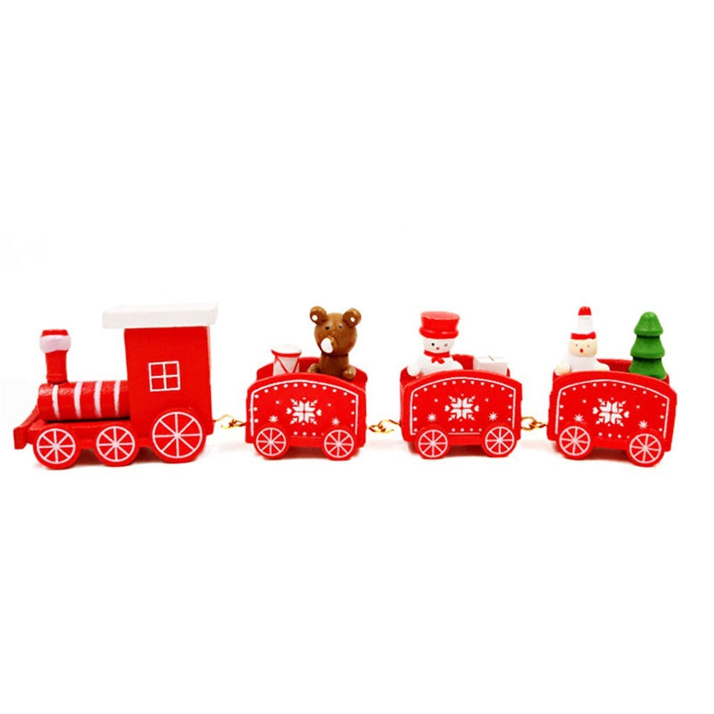 Décoration de Noël Train en bois de Noël