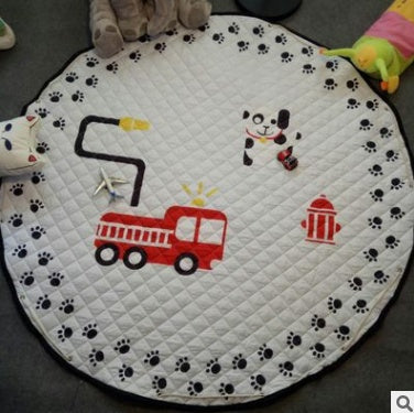 Tapis de rangement pour voiture en coton, modèles d'explosion Ins, tapis de rangement pour jouets, sortie ronde, tapis d'escalade pour enfants, sac de rangement